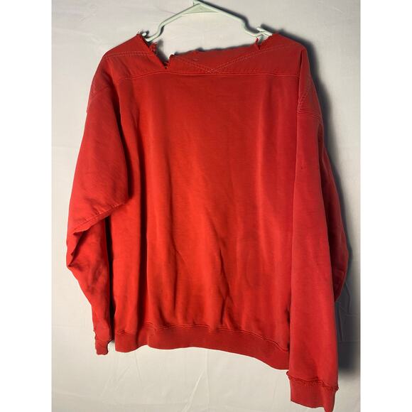 Nautica Competition Distressed Neckline Pullover Sweater Women's Size Large - Picture 2 of 2
